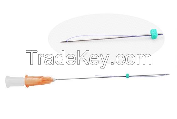 Sterile PDO Lifting Threads Polydioxanone Suture with Needle