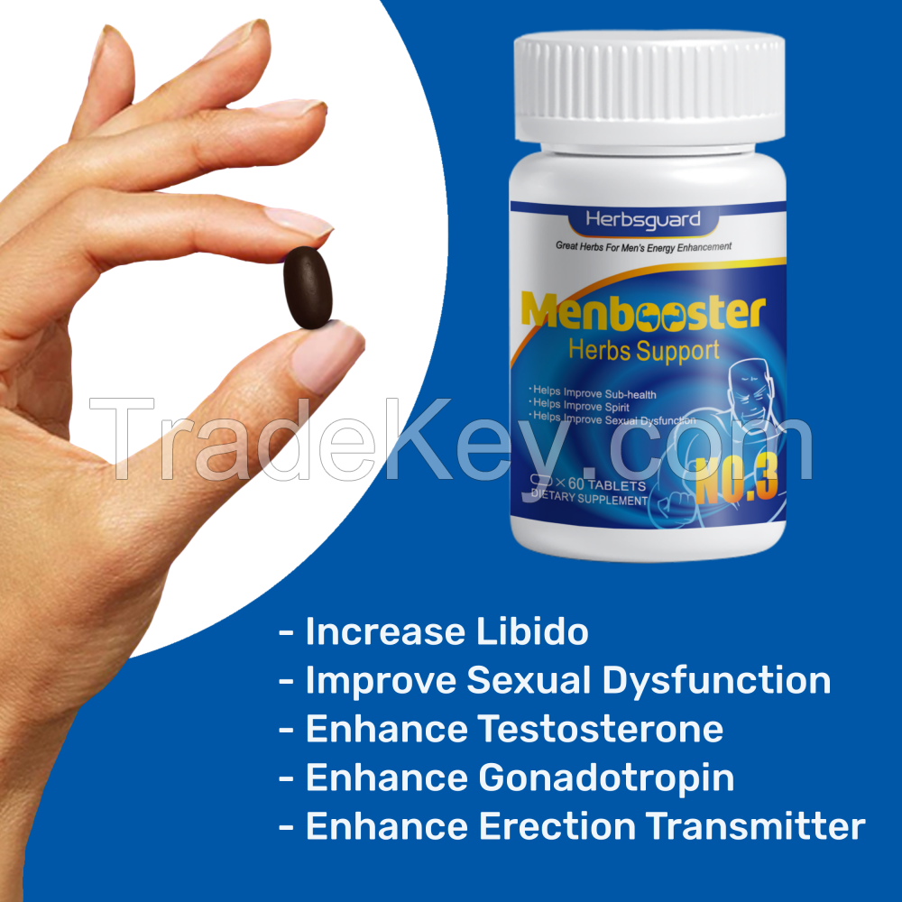 Herbal Dietary Supplement Men Booster Natural Herbs Extracts As Active Ingredients Recover Normal Sexual Function Man ED Product Erectile Dysfunction Treatment 