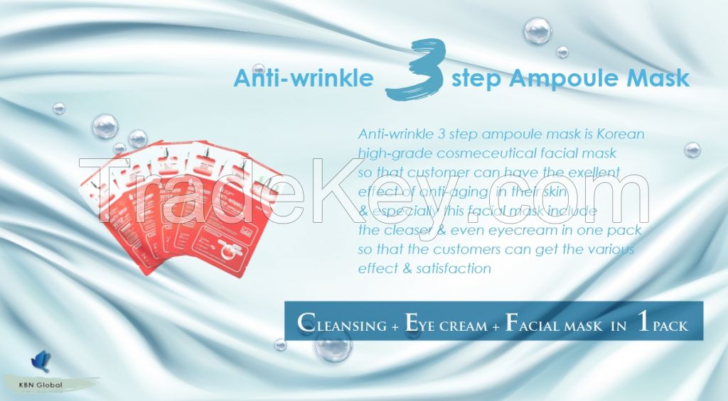 Anti-wrinkle 3 step ampoule mask