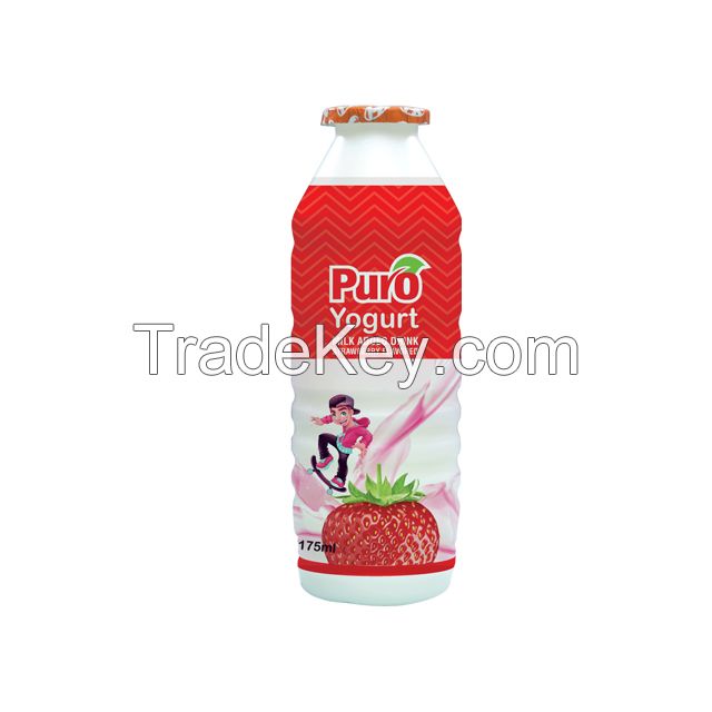 Puro Yogurt Drink (Yogurt, Strawberry, Mango and Banana Flavor) 175 ml