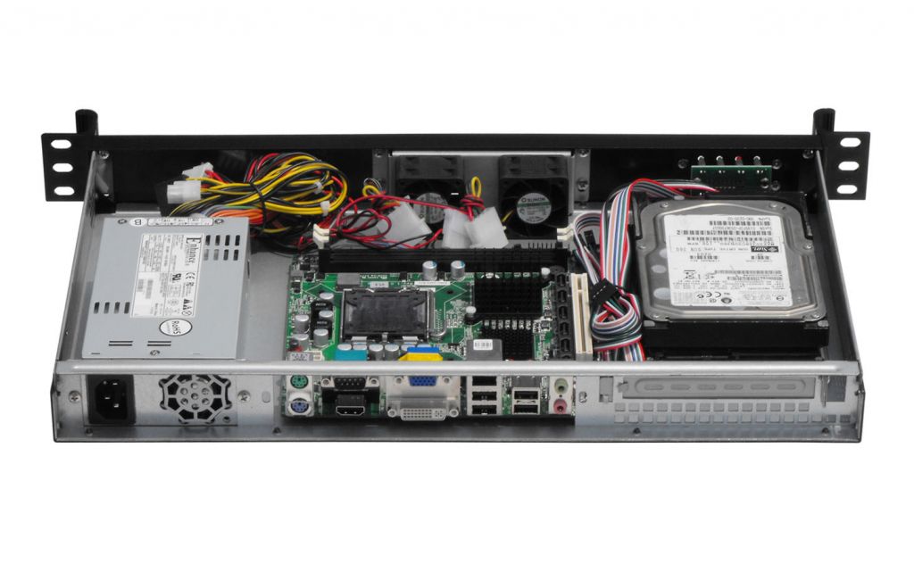 1U Server case Support Mini-ITX Mainboard