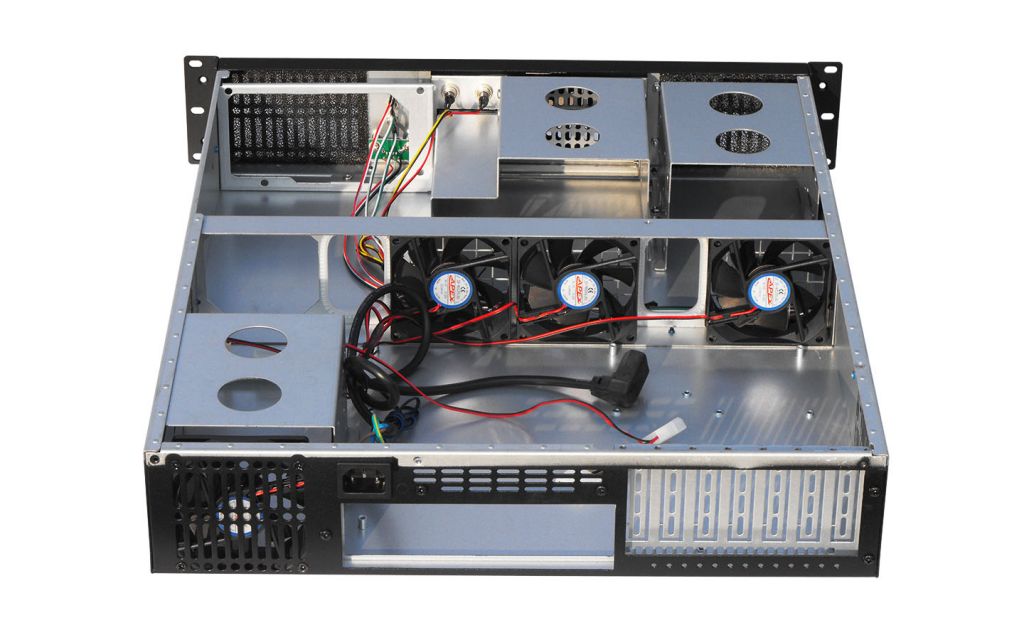 2U Server case chassis,1.0mm SGCC Zinc-Coated Steel Srorage,monitoring,indusreial and telecommunication etc