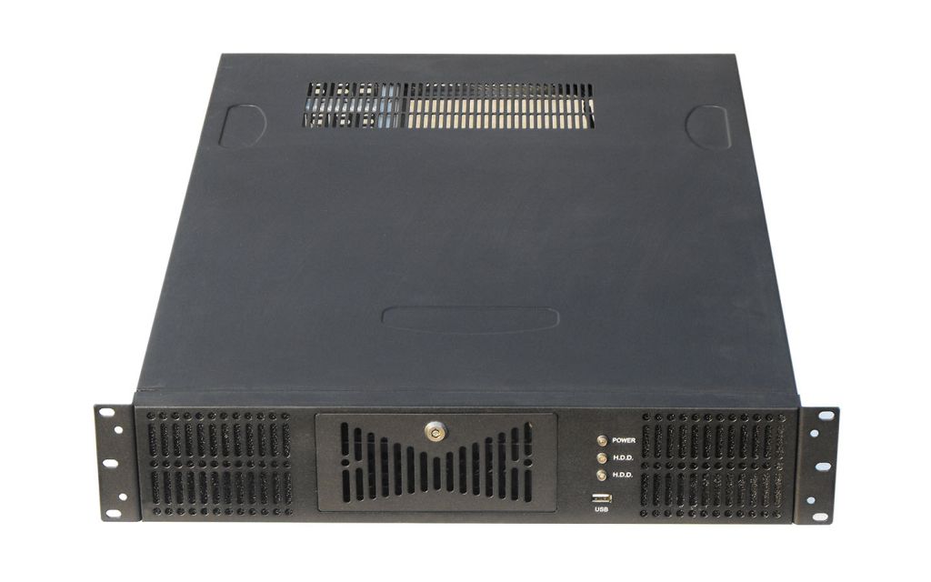 2U Server case industrial chassis 5pcs fans position,standard chassis with 4psc 8025 fans