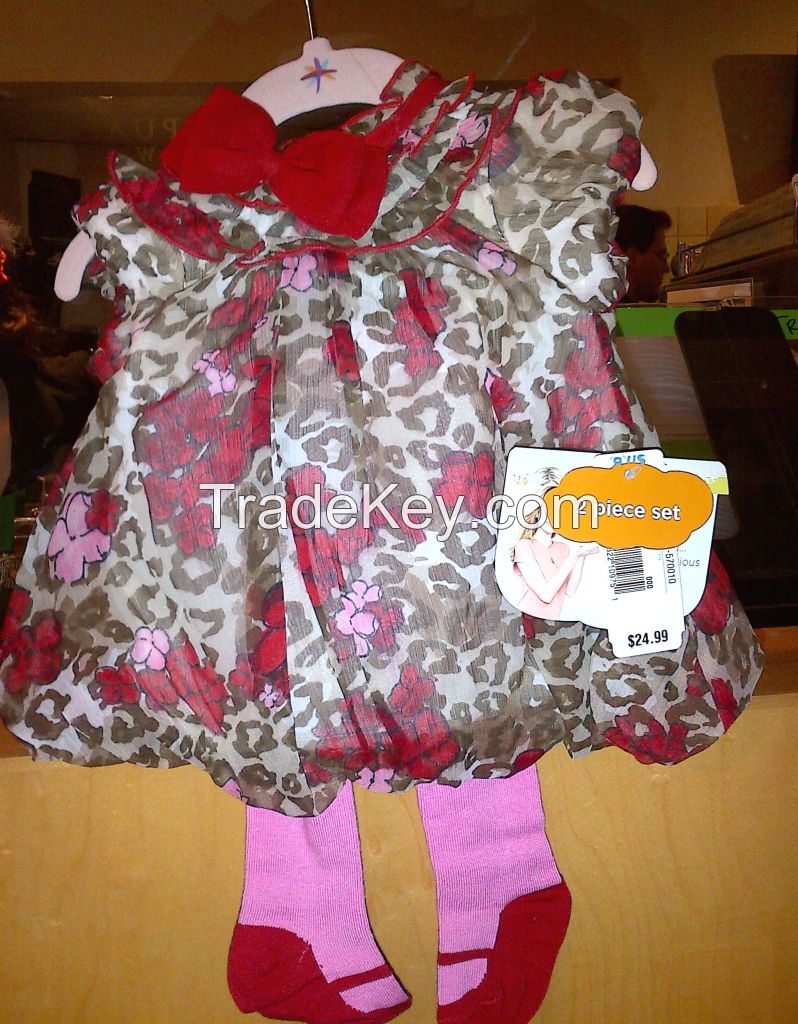 H.K. 2 pc. baby dress with leggings