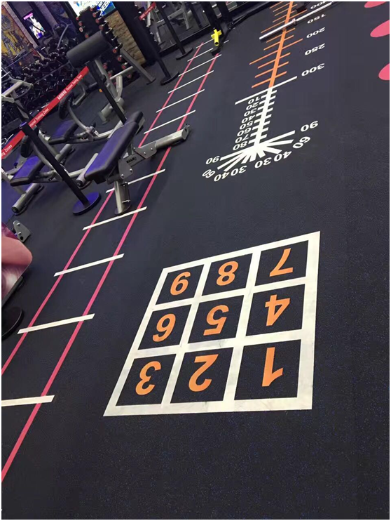 Commercial Rubber Gym Flooring 1m x 1m x 10mm