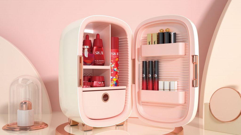 New 12L Custom portable beauty cosmetic small refrigerator pink mini f