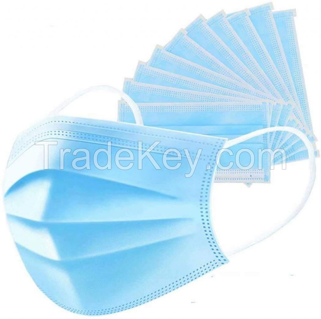 Covid 19 Disposable  - Anti Dust - Breathable Three Layer - Blue