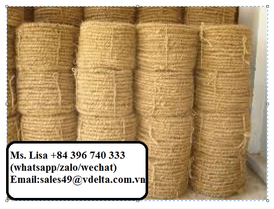 BEST PRICE AND QUALITY COCONUT FIBER ROPE - COIR ROPE FROM VIET NAM/ Ms. Lisa +84 396 740 333