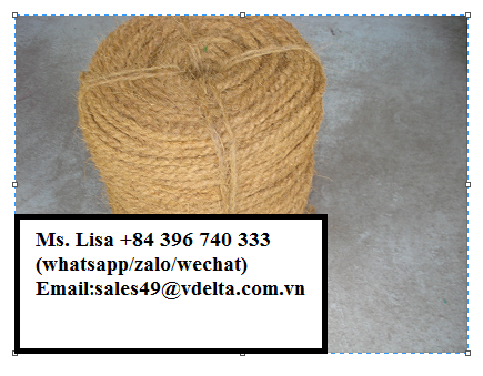 BEST PRICE AND QUALITY COCONUT FIBER ROPE - COIR ROPE FROM VIET NAM/ Ms. Lisa +84 396 740 333