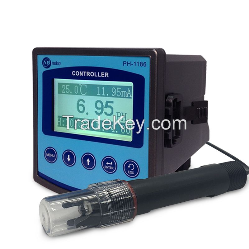 Nobo PH-1186 online pH meter Online Sensors and Controllers water PH sensor with Modbus 485