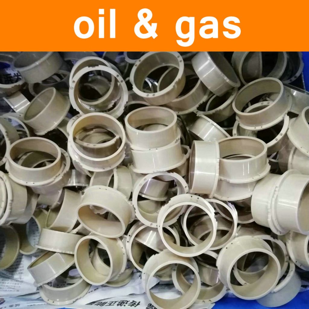 PEEK Parts in Oil Gas Petrochemical Industry Part Polyetheretherketone Components Fittings Virgin Pure Material