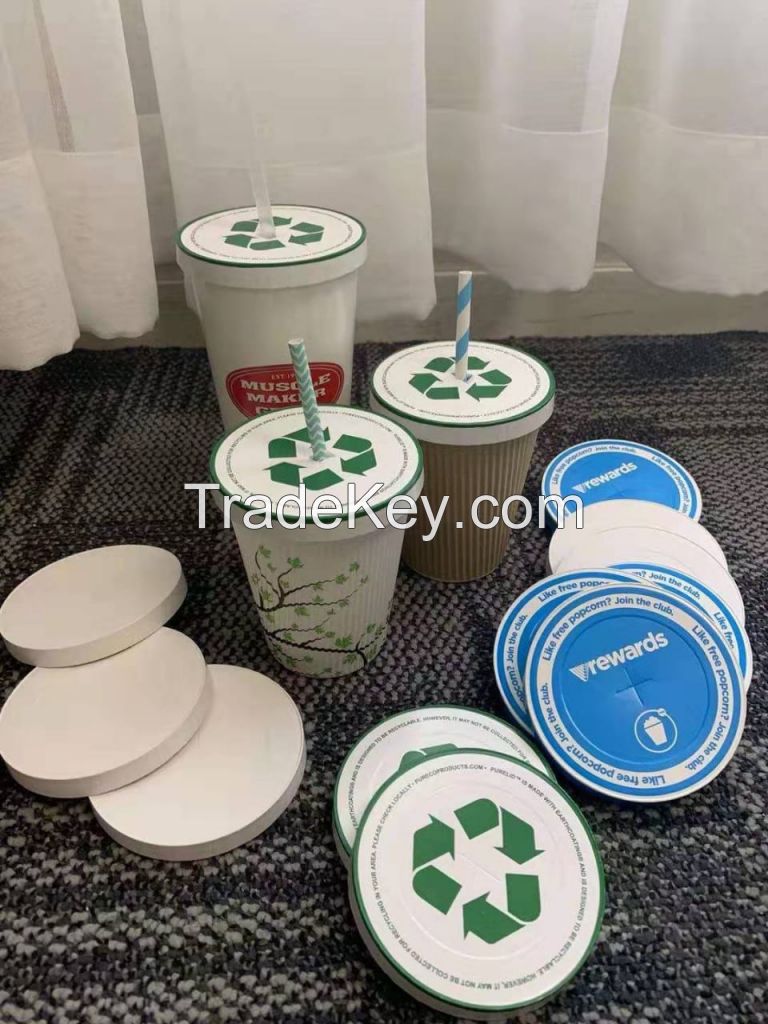 Automatic paper lid/cover machine