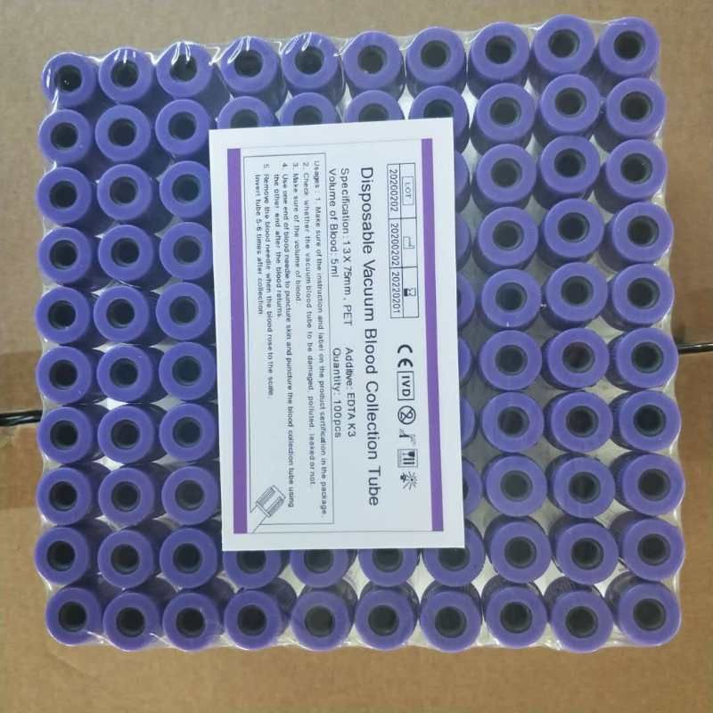 Disposable negative pressure blood collection container