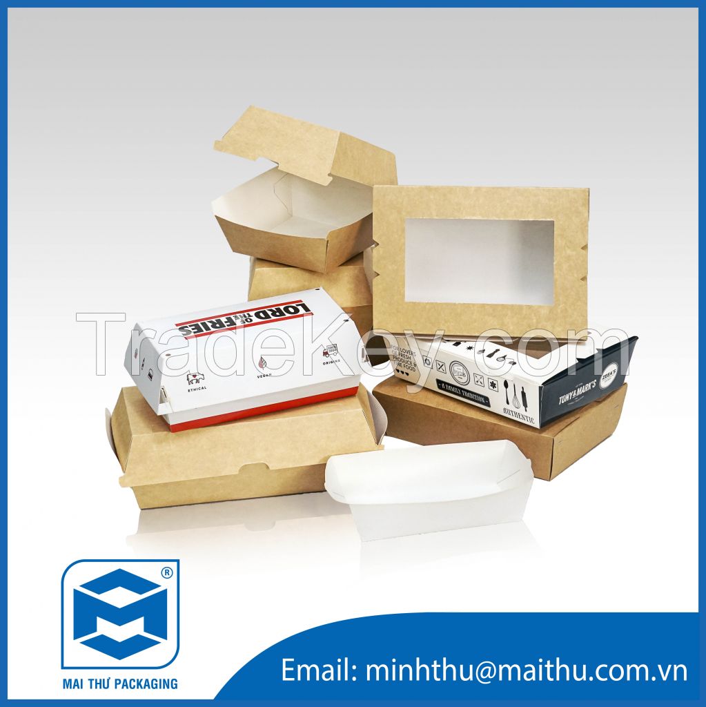 Disposable Paper Box For Food Packaging