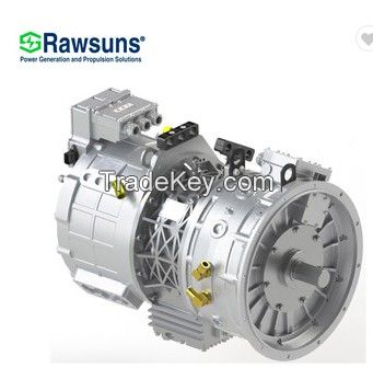 2100Nm AC double motor and planetary reducer transmission gearbox for electric bus coach 