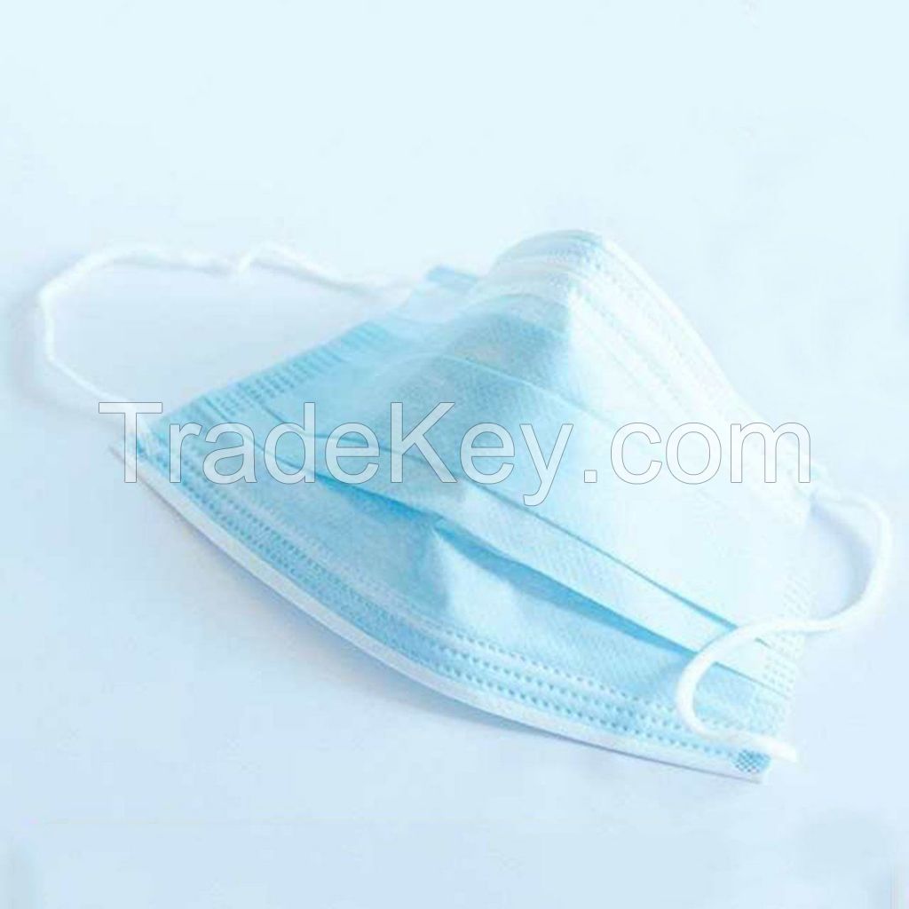 Mask Disposable Face Non-Woven Disposable Face Mask Disposable Non-Woven 3Ply Face Mask With Low Price