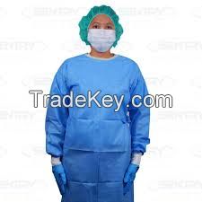 disposable Reinforced microporous filtering film operating Surgical Gown 