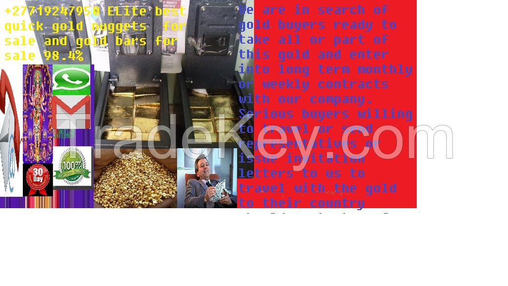 â +27719247950 ELite best quick gold nuggets  for sale and gold bars for sale 98.4% in Canada