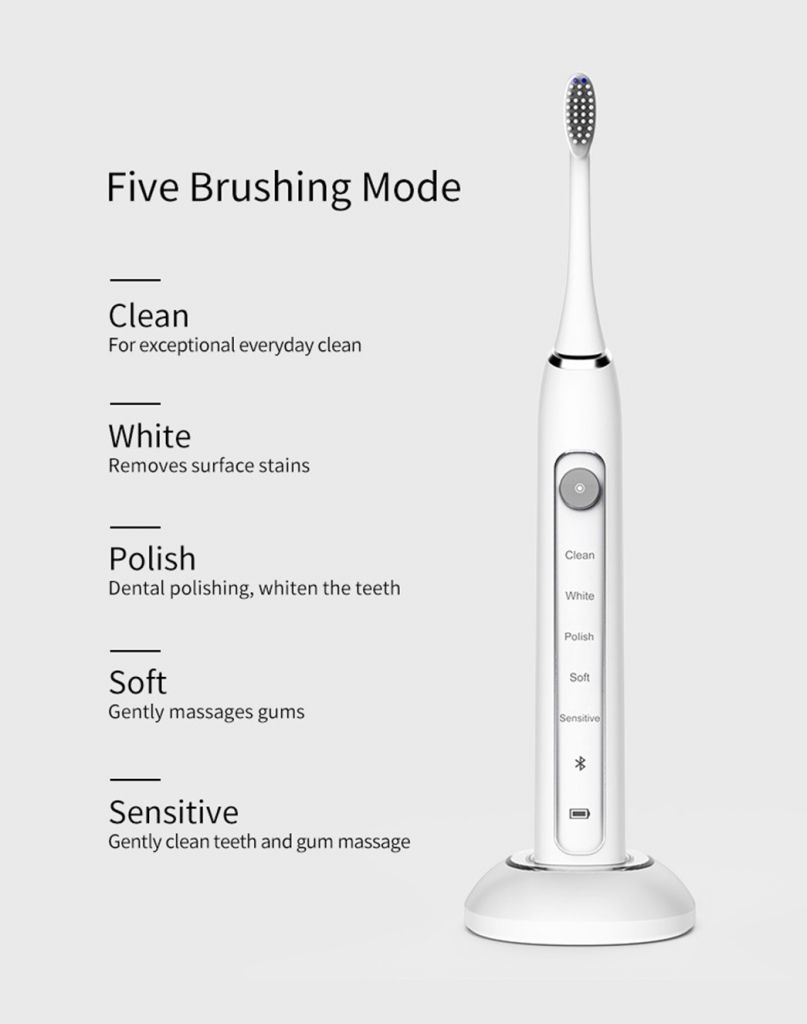 Smart Sonic Wireless Rechargeable Electric Toothbrush