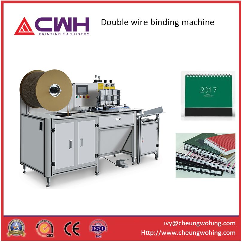 Spiral forming and binding machine for notebook/calendar/etc