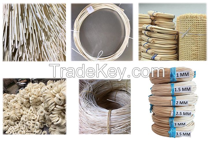 2.00mm to 12.00mm Raw Round Rattan Core Material for Furniture and Handicrafts // Ms. Luna +84 357.121.200