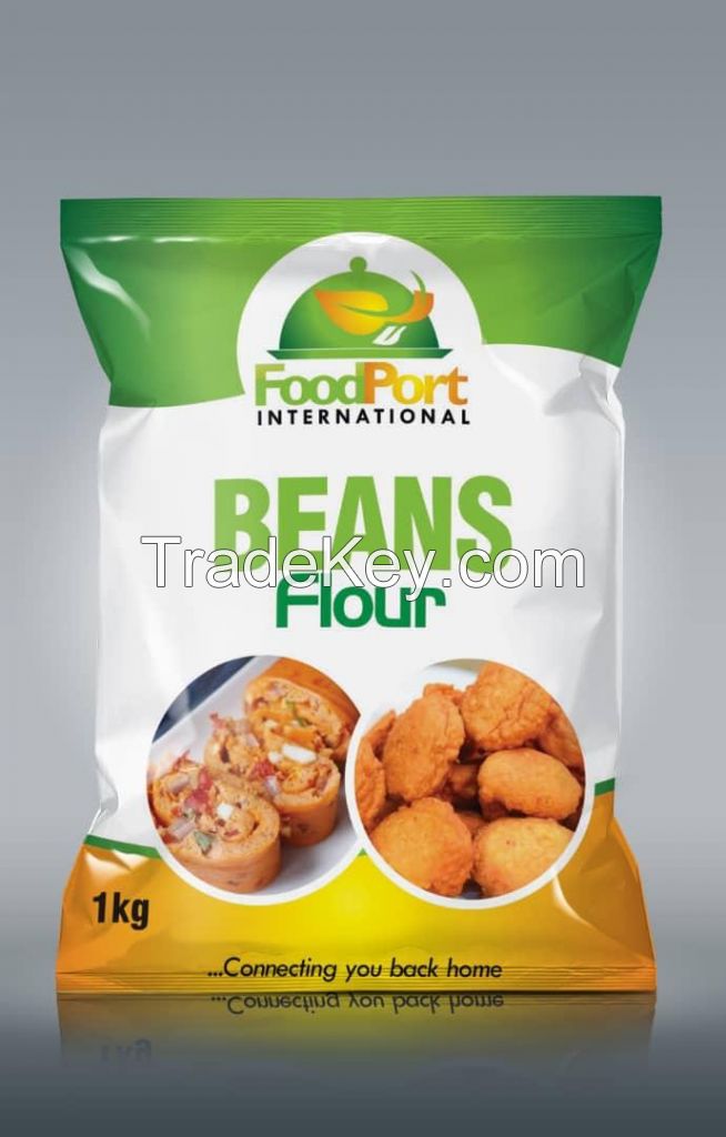 Oloyin beans, ijebu garri, plaintain flour, beans flour, pap