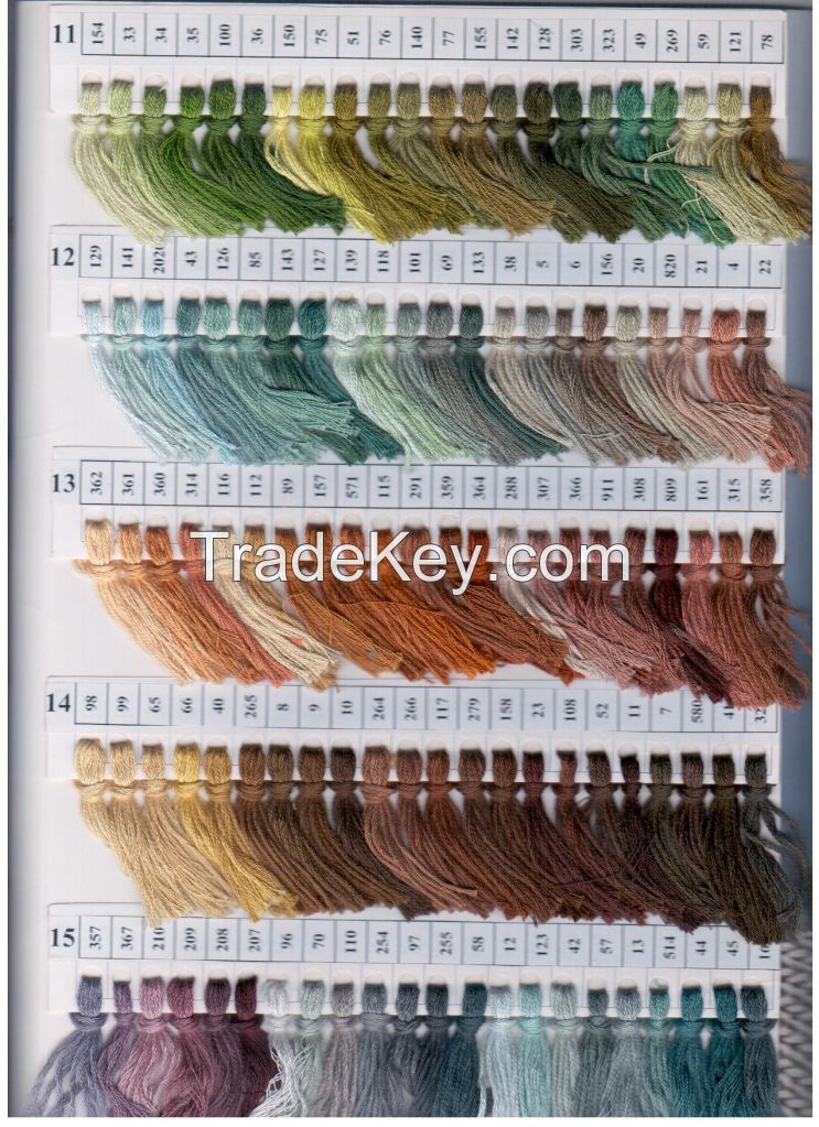 Embroidery thread - muline 100% cotton