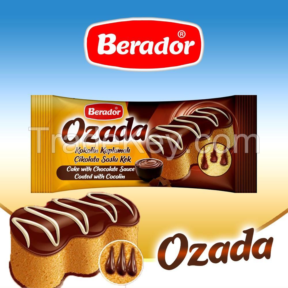 Ozada Cake With Chocolate Sauce Coated With Cocolin