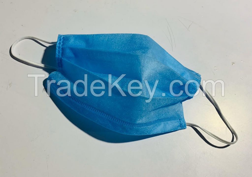 3 ply face mask with nose pin