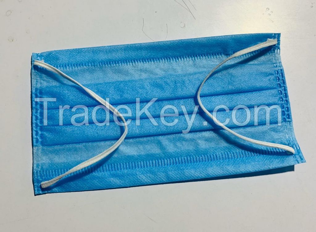 3 ply face mask with nose pin