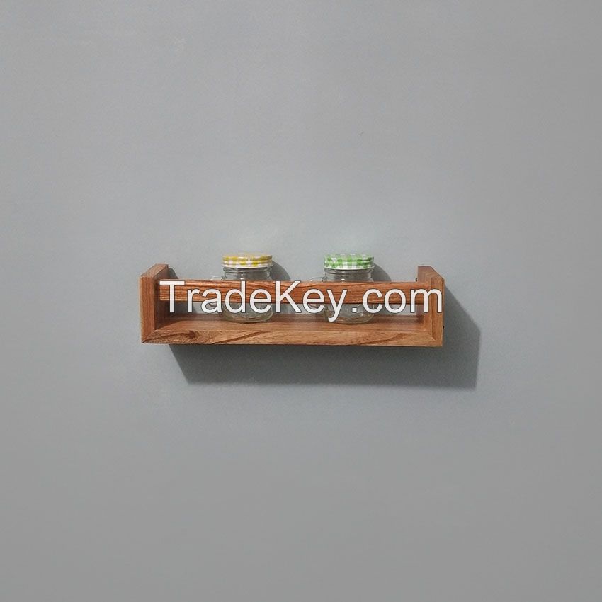 Rustic wood Storage hanging display Shelf Racks Wall Mounted wooden Floating Shelves For Kitchen Bathroom Bedroom 