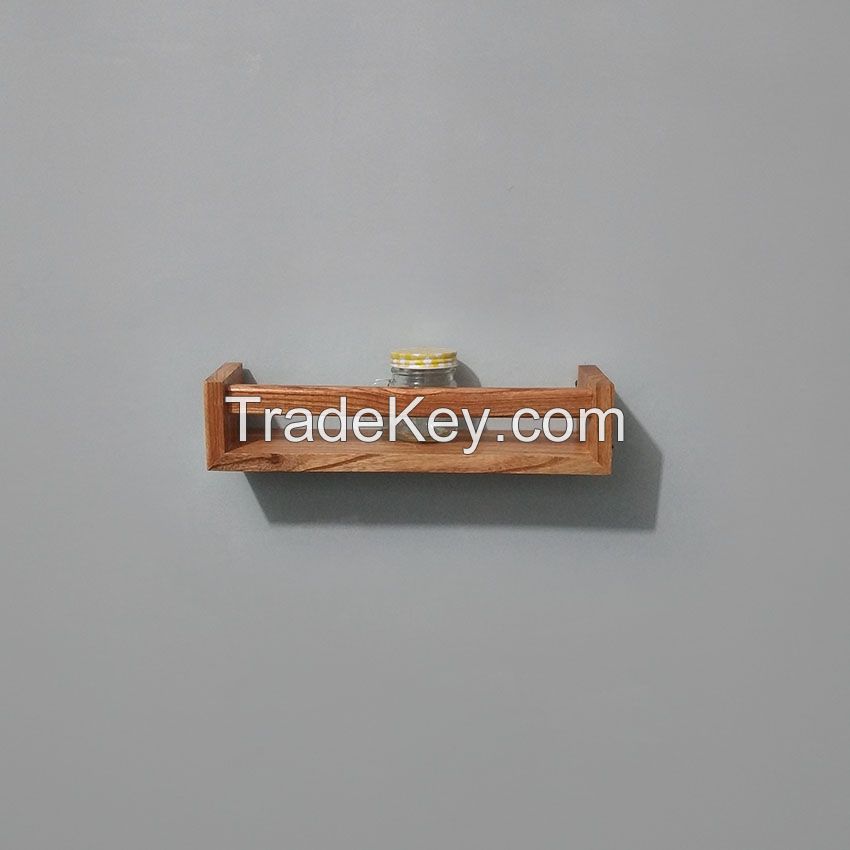 Rustic wood Storage hanging display Shelf Racks Wall Mounted wooden Floating Shelves For Kitchen Bathroom Bedroom 