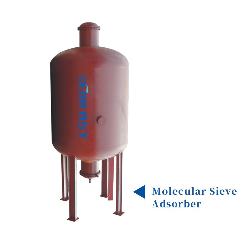 Molecular sieve adsorber