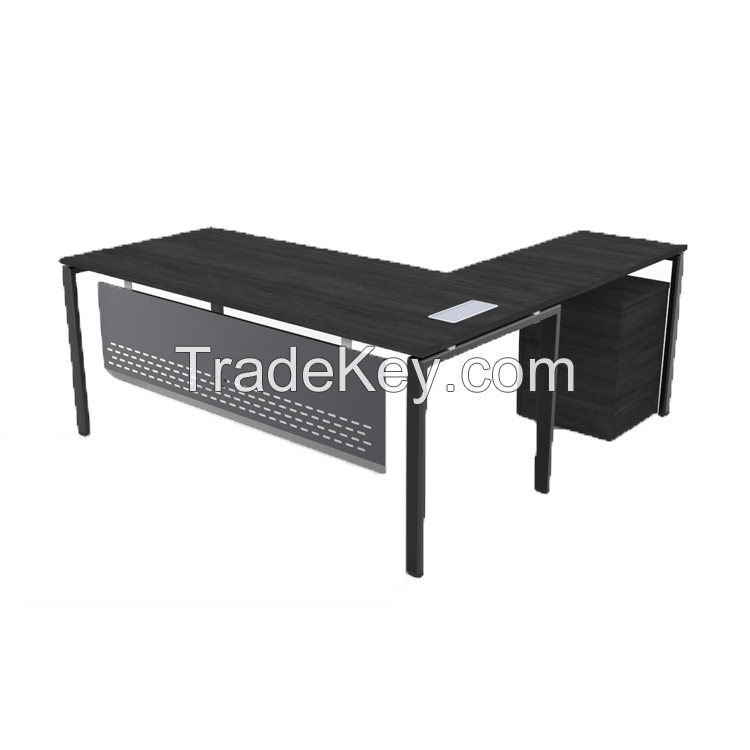 Modern L-Shaped Desk-Computer Corner Desk Gaming Office PC Table, Sturdy Simple Industrial Style Home Office Writing Workstation