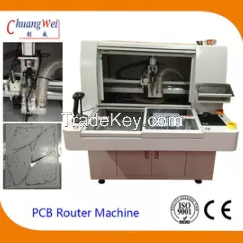 Low Maintenance PCB Automatic Router Machine High Resolution CCD Video Camera