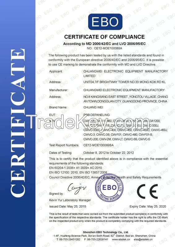 Low Maintenance PCB Automatic Router Machine High Resolution CCD Video Camera