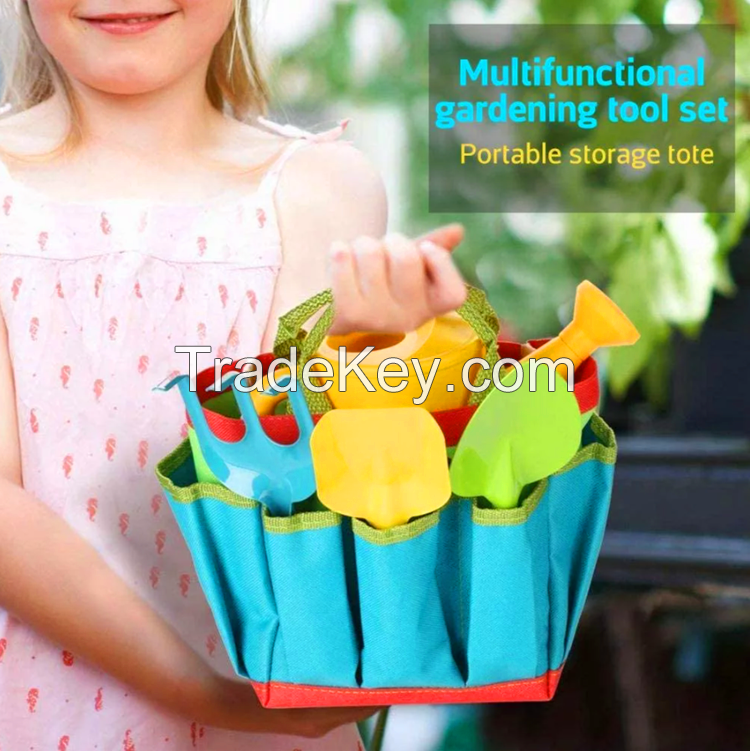 Kids Gift Outdoor Colourful Gardening Toys 5 pcs Garden Tool Set