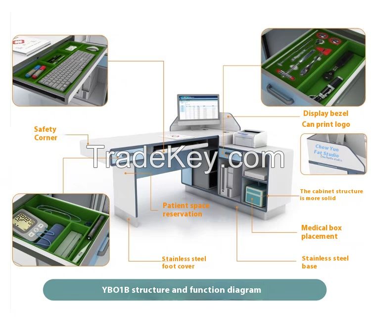 hospital desk, hospital chair, hospital bed, hospital cabinet, medical desk, medical bed