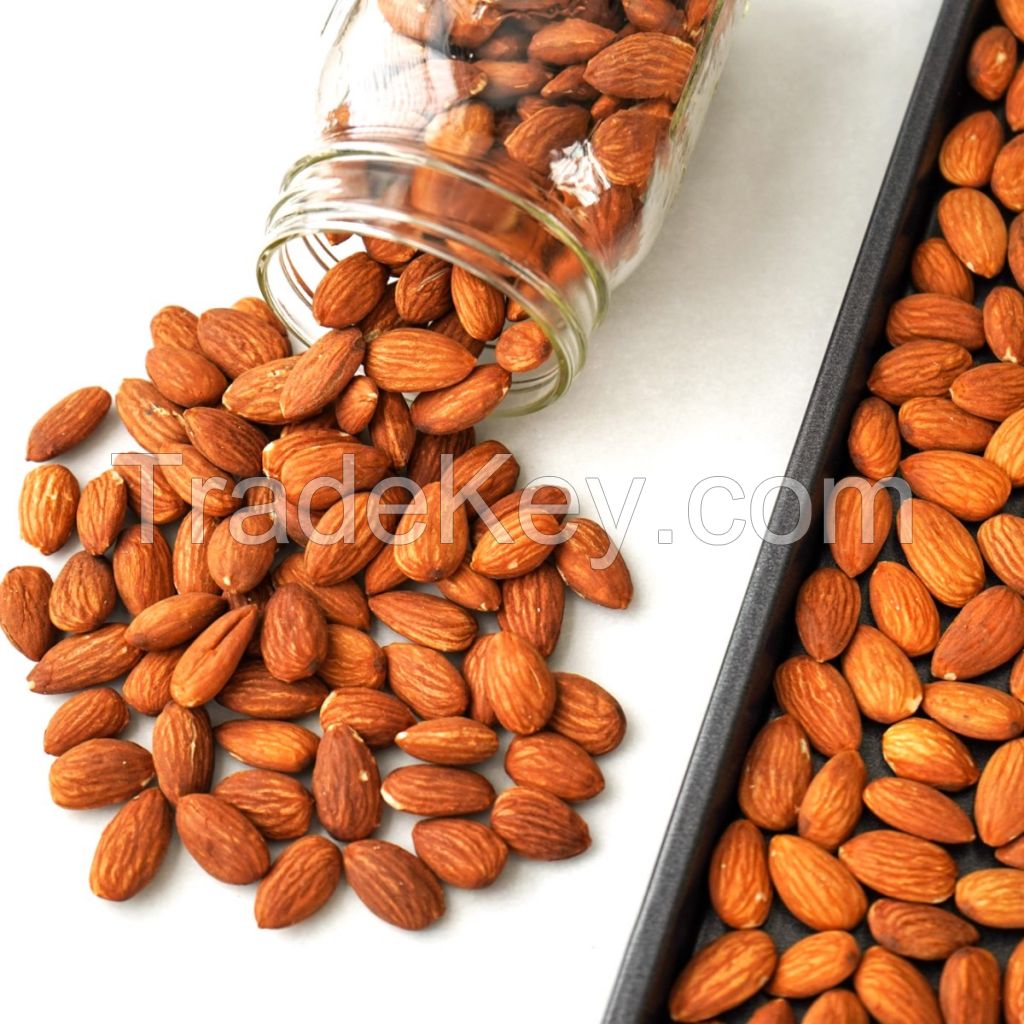 Crispy Roasted Original Almonds Nuts With BRC Certification, 100% Natural Almond Nuts High Quality Dried Raw Almonds Loose Sweet Almonds for Food Organic Dry Fruits