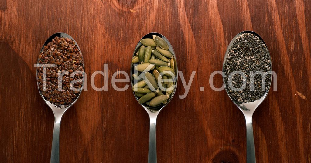 Brown Flax Seeds Premium Best Non-GMO Organic Whole Gold Linseed Grain Flaxseed, Alfafa seed, cotton seeds