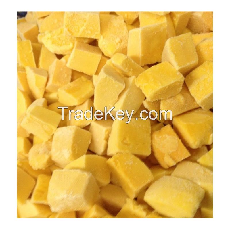 100% Natural IQF Quick Frozen mango Fruit Diced Cube Chunk Dice Bulk Wholesale 5*5/10*10/15*15/20*20mm with BRC Factory Export