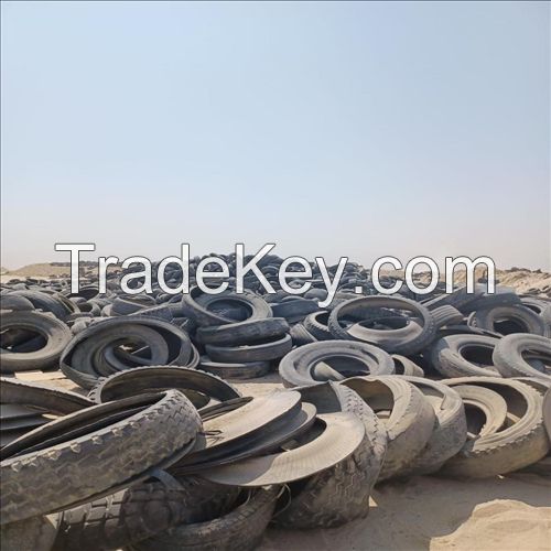 Truck Tire Shredded Used Tyre Shredder Waste Recycling Shredded