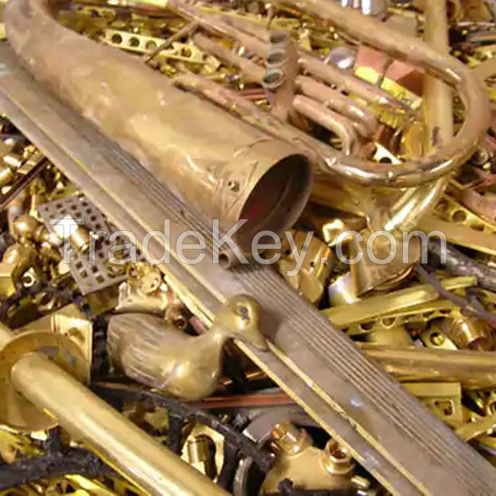Yellow Brass Scrap Container Loading Brass and Copper Scrap for Export Worldwide