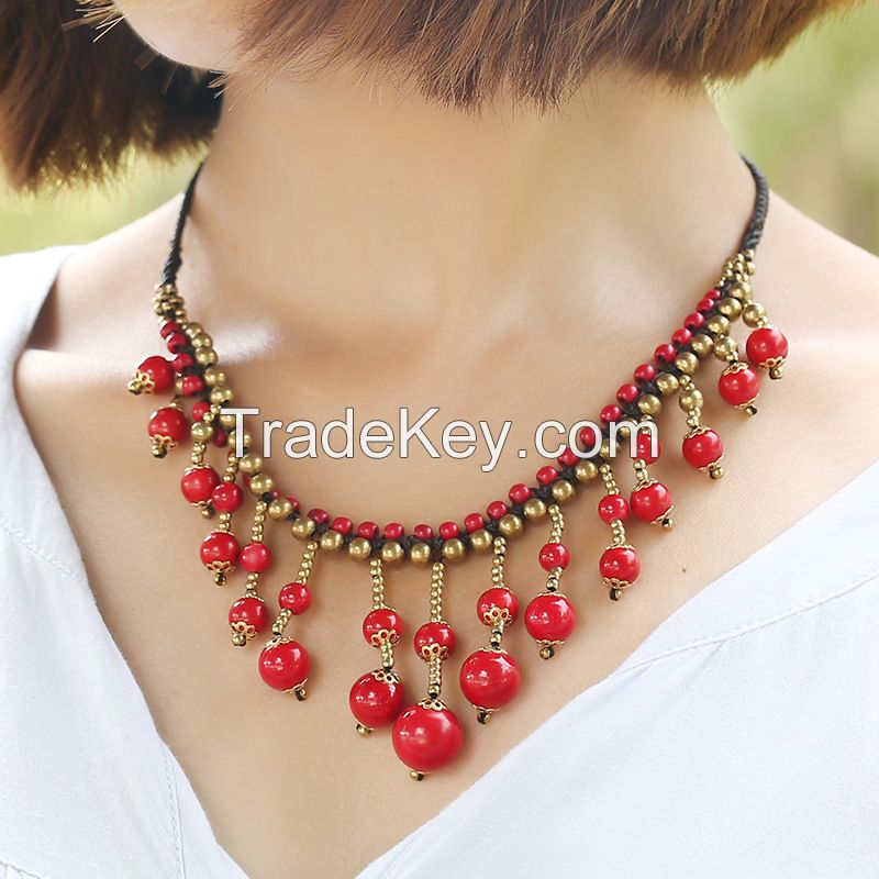 Traditional boho style beading Necklace - MCX005