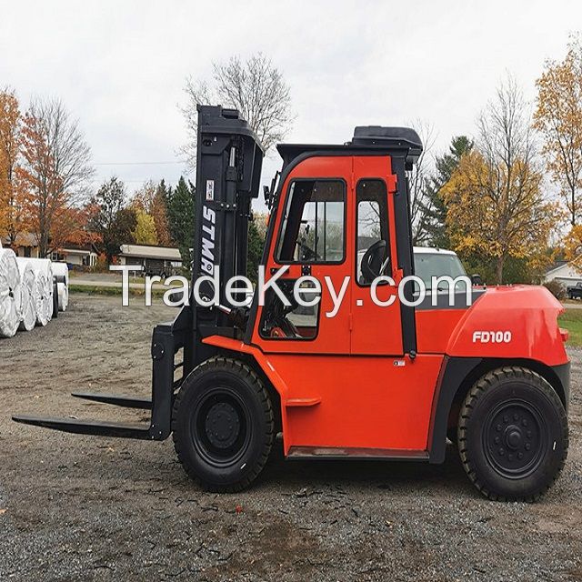  HYSTER 120 S120XLS FORKLIFT W 60" CASCADE ROLL CLAMP 9707HRS SHOWING