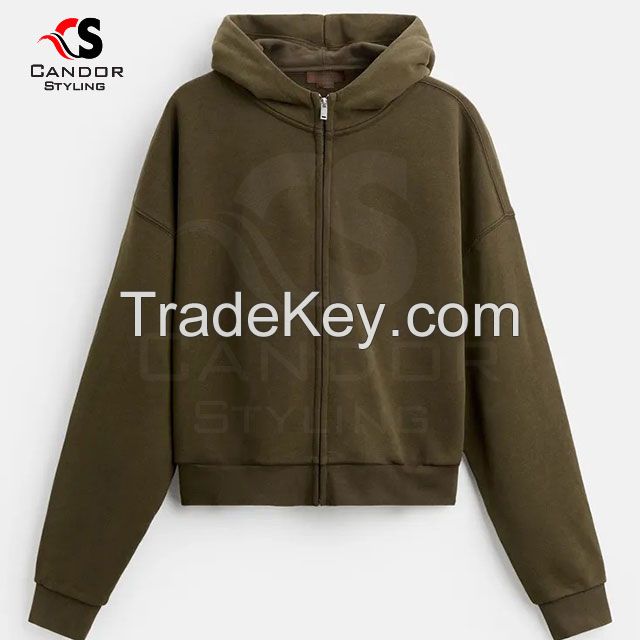 Long Sleeves Zipper Hoodies Customizable