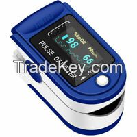 SpO2 Fingertip Pulse Oximeter Blood Oxygen Monitor+Digital Infrared Thermometer 