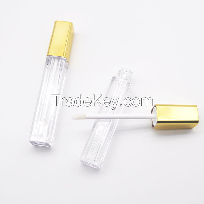 Wholesale Unique Private Label Cute Big Brush Clear Empty Wand Custom Logo Lipgloss Tube