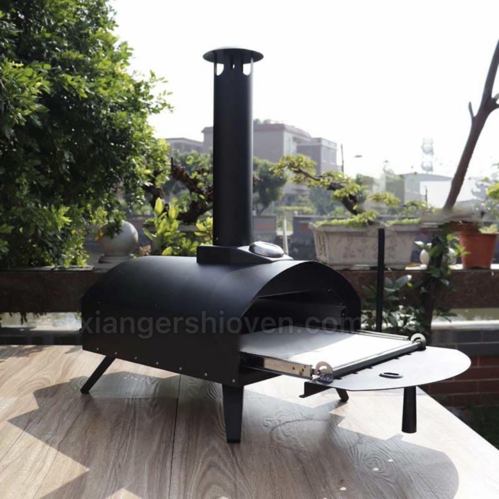 Latest Design Drawer Type Black Spray Process Outdoor Gas Pizza Oven