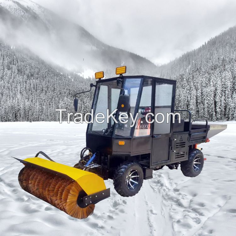 Multi-function snow plough/snow shovel/snow thrower/spreader